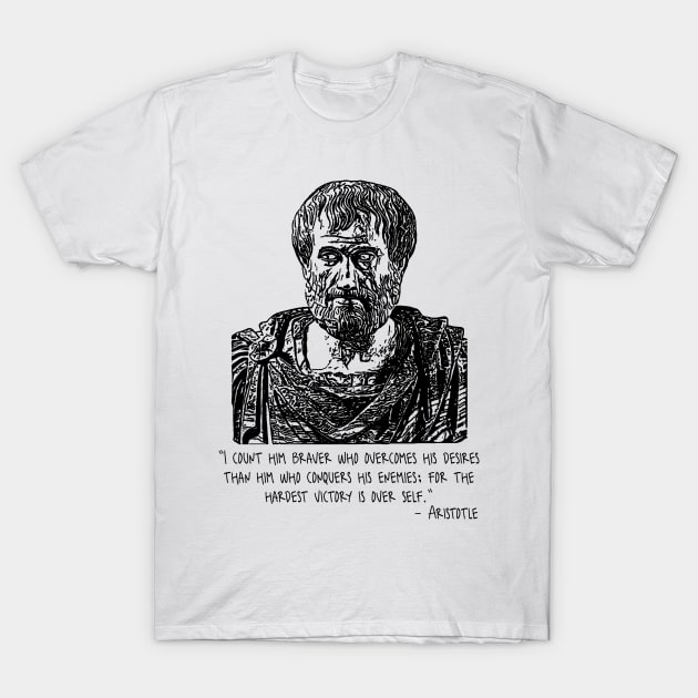 Aristotle Quote T-Shirt by Yethis